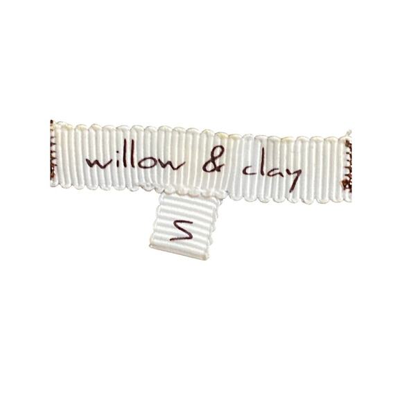 WILLOW & Clay wo size Small soft brown wool blend sweater ruffle accent EUC - Picture 8 of 14